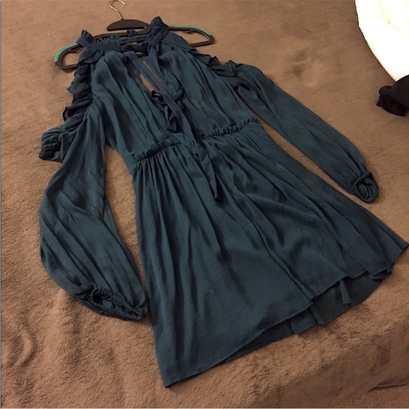 Free People You And I Cold Shoulder Mini Dress Small 2. NWT - Picture 3 of 7